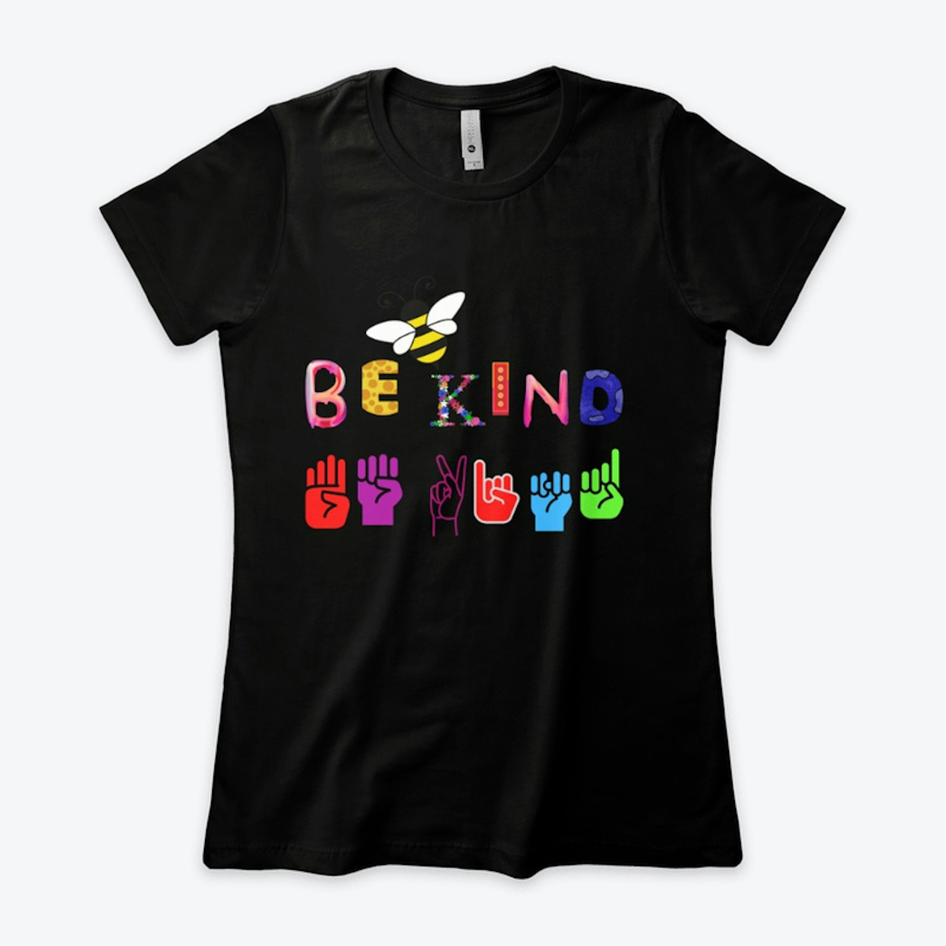 Be Kind Sign Language  T-shirt for Woman